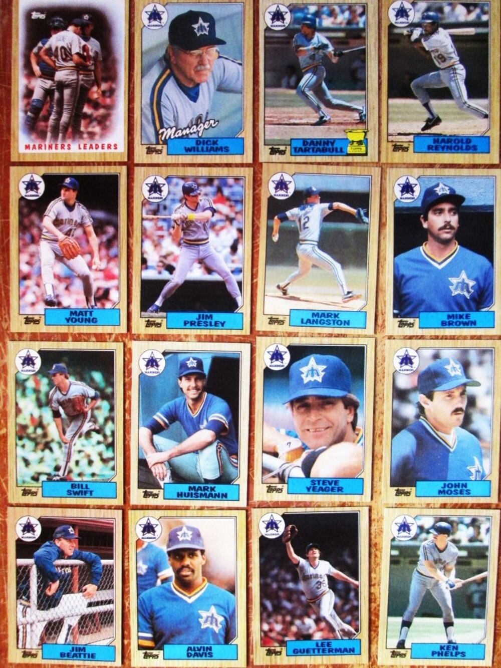 1987 Topps Seattle Mariners Team Set
